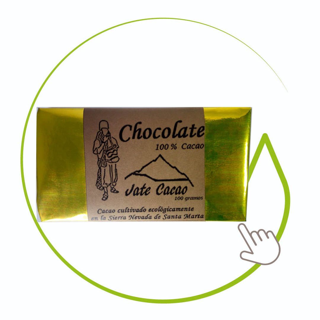 CHOCOLATE EN BARRA SIN DULCE 100 GR
