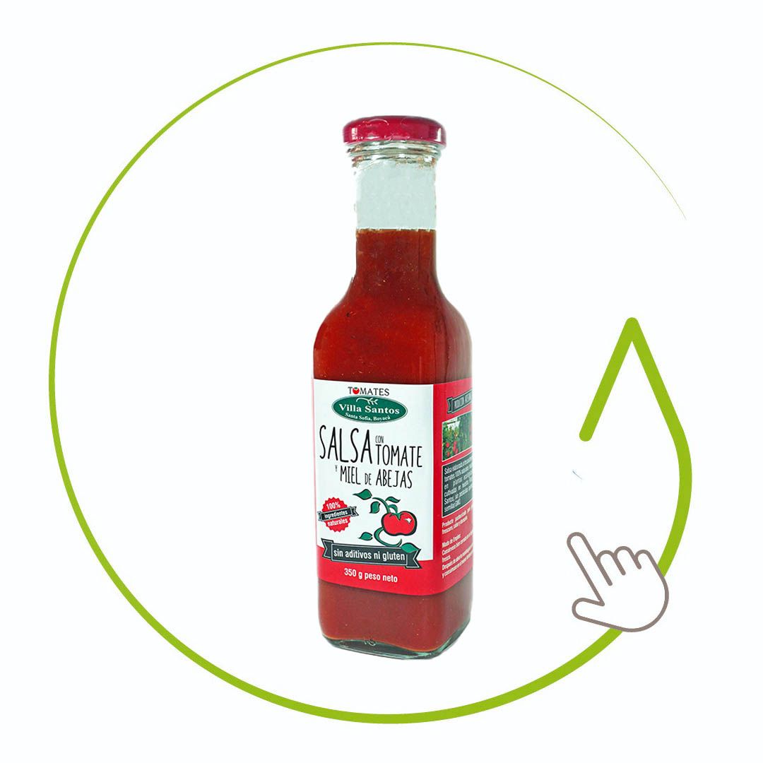 SALSA DE TOMATE ORGÁNICA CON MIEL 350 gr