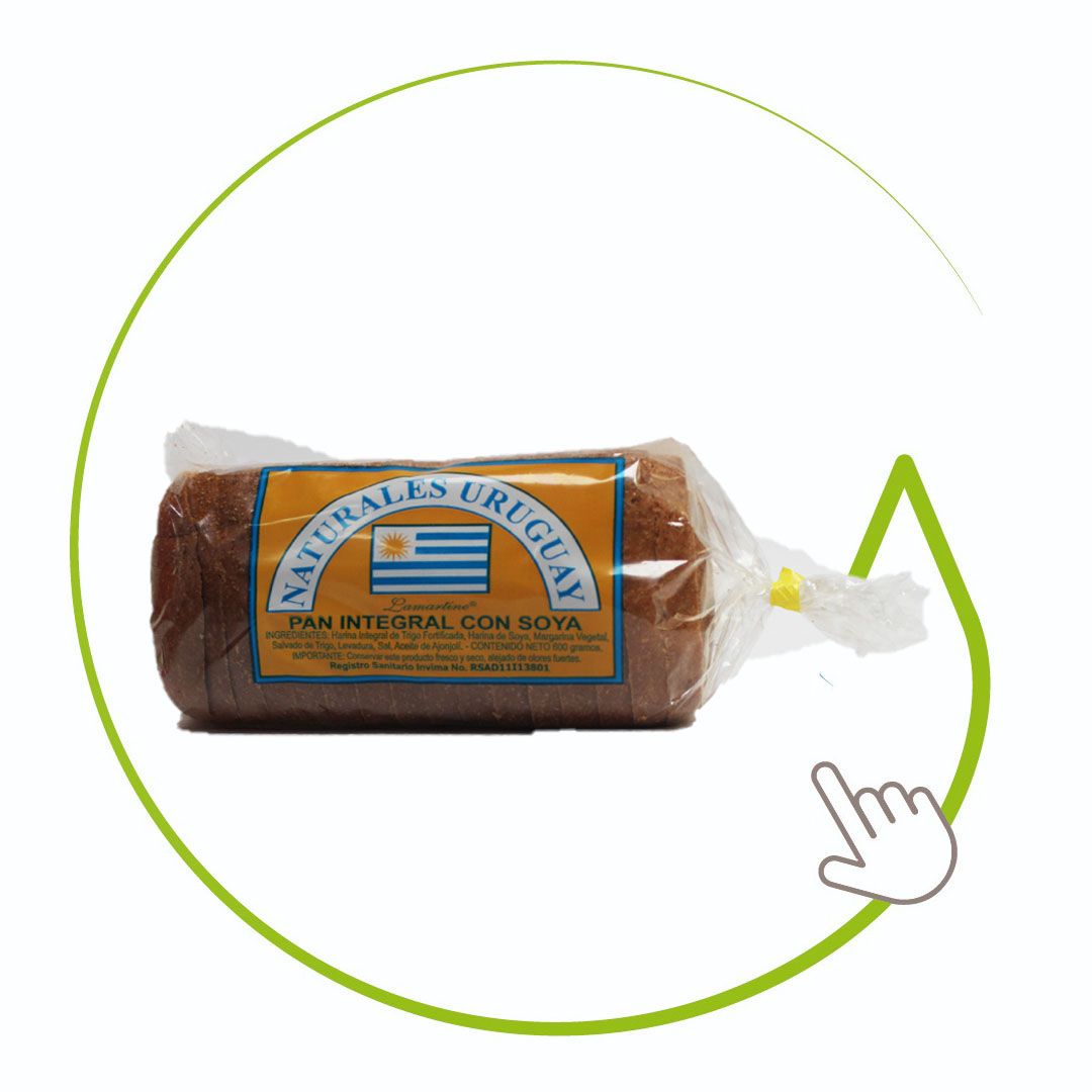Pan integral con Soya 600 Gr