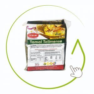 TAMAL TOLIMENSE  ARROZ VEGANO (SIN GLUTEN) 200 gr