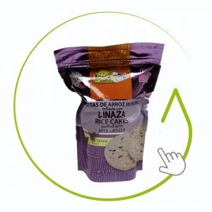 GALLETAS DE ARROZ INTEGRAL INFLADO CON LINAZA 60 GR