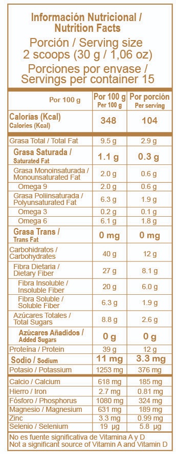 PROTEINA DE NUEZ DE CACAY 450 GR - Imagen 3